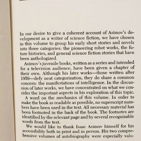 Isaac Asimov Recognitions by Fiedler & Mele 1982 biography Hardcover book - Picture 7 of 7